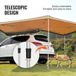 VEVOR Vehicle Awning 270 Degree, 8.2' Height Retractable Car Side Awning, PU3000mm UV50+ Car Awning with Waterproof Storage Bag, Suitable for Truck, SUV, Van, Campers