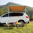 VEVOR Car Side Awning, Large 4.6'x6.6' Shade Coverage Vehicle Awning, PU3000mm UV50+ Retractable Car Awning with Waterproof Storage Bag, Suitable for Truck, SUV, Van, Campers
