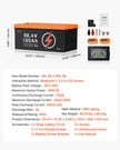 VEVOR 36V 105Ah Golf Cart Lithium Battery with LCD Monitor and 4000+ Cycles