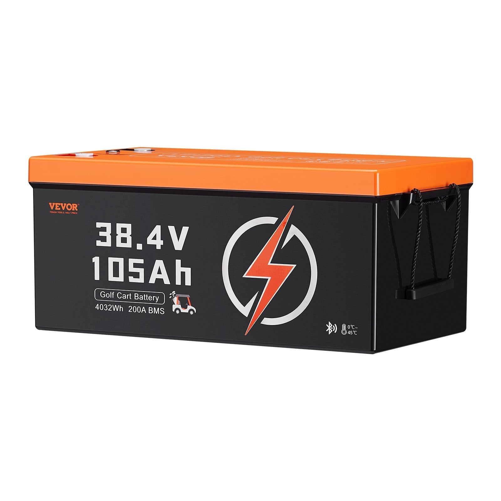 VEVOR 36V 105Ah Golf Cart Lithium Battery with LCD Monitor and 4000+ Cycles