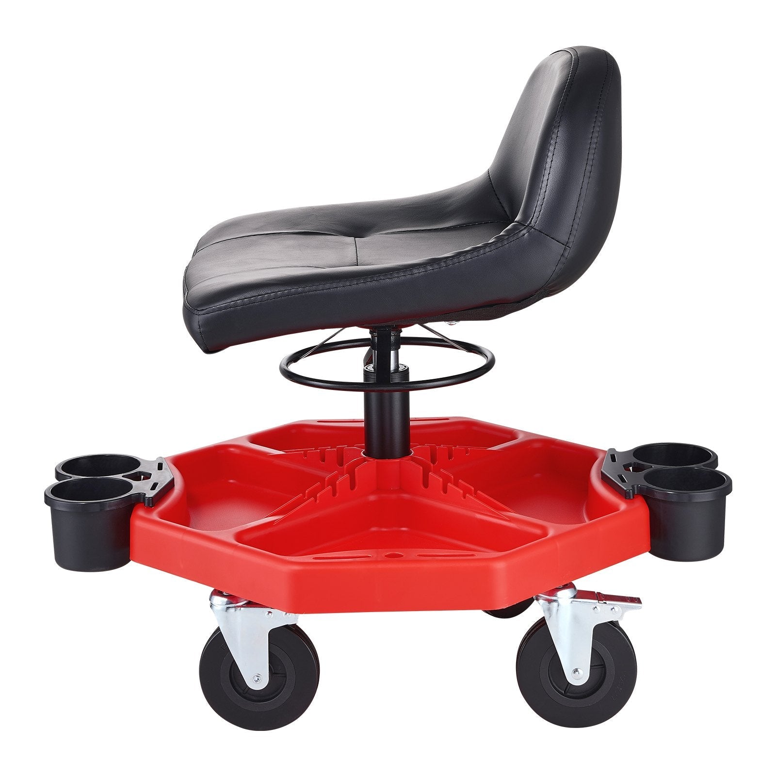 VEVOR Mechanics Swivel Seat 300 LBS Rolling Work Stool Height Adjustable Seat