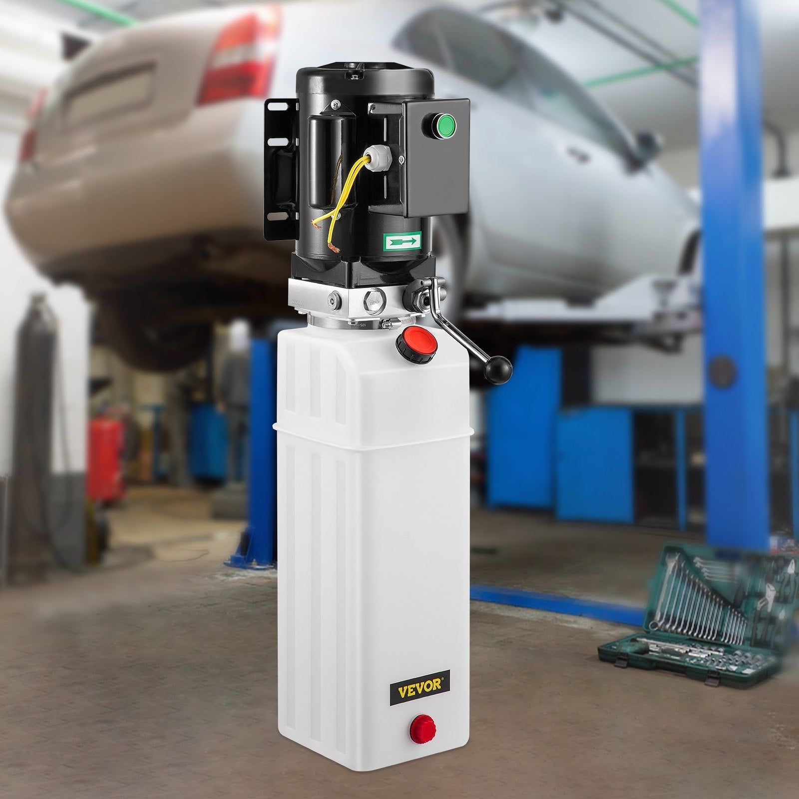 VEVOR 2.2KW Car Plastic Lift Hydraulic Power Unit 6L Hydraulic Power Pack 220V 3HP 50HZ 2750 PSI for Two and Four Post Lift Auto Hoist Car Lift