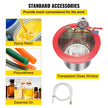 2.5cfm Vacuum Pump 1.5 Gallon Vacuum Chamber 0.5pa Tool Degassing Silicone