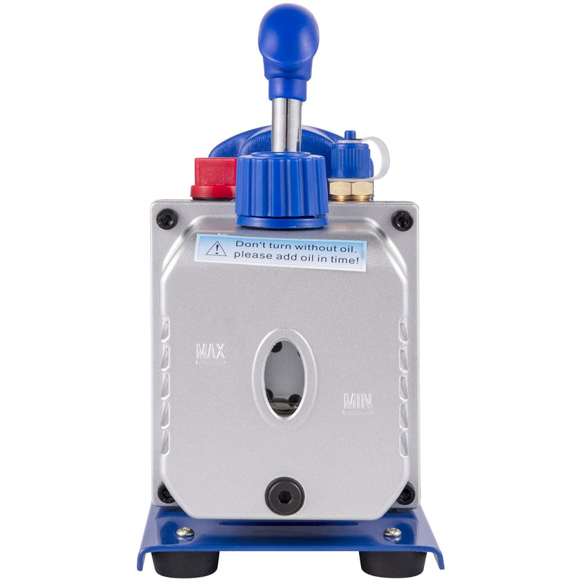 VEVOR 3 CFM Vacuum Pump 1/4 HP with 3 Gallon Stainless Steel Vacuum Degassing Chamber Kit Air Vacuum Pump HVAC Refrigeration Tool