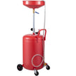VEVOR Waste Oil Drain Tank 20 Gallon Portable Oil Drain Air Operated Drainer Oil Change, Oil Drain Container, Fluid Fuel Transfer Drainage Adjustable Funnel Height, with Pressure Regulating Valve