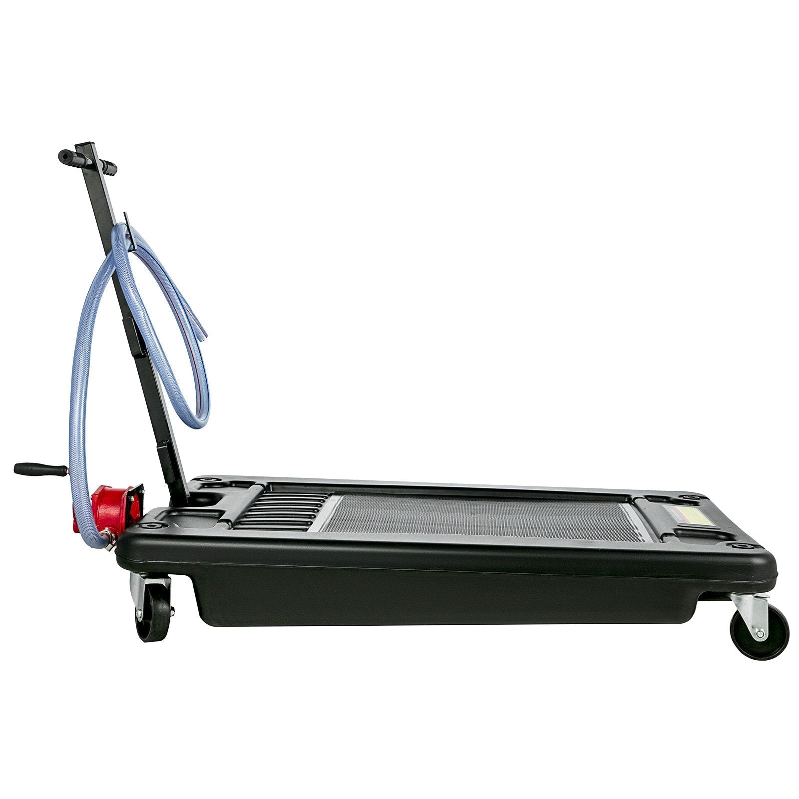 Vevor Low Profile Oil Drain Pan 17 Gallon Foldable Highly Durable & 8' Hose
