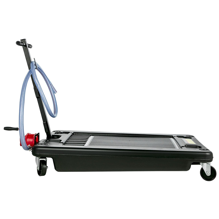 Vevor Low Profile Oil Drain Pan 17 Gallon Foldable Highly Durable & 8' Hose