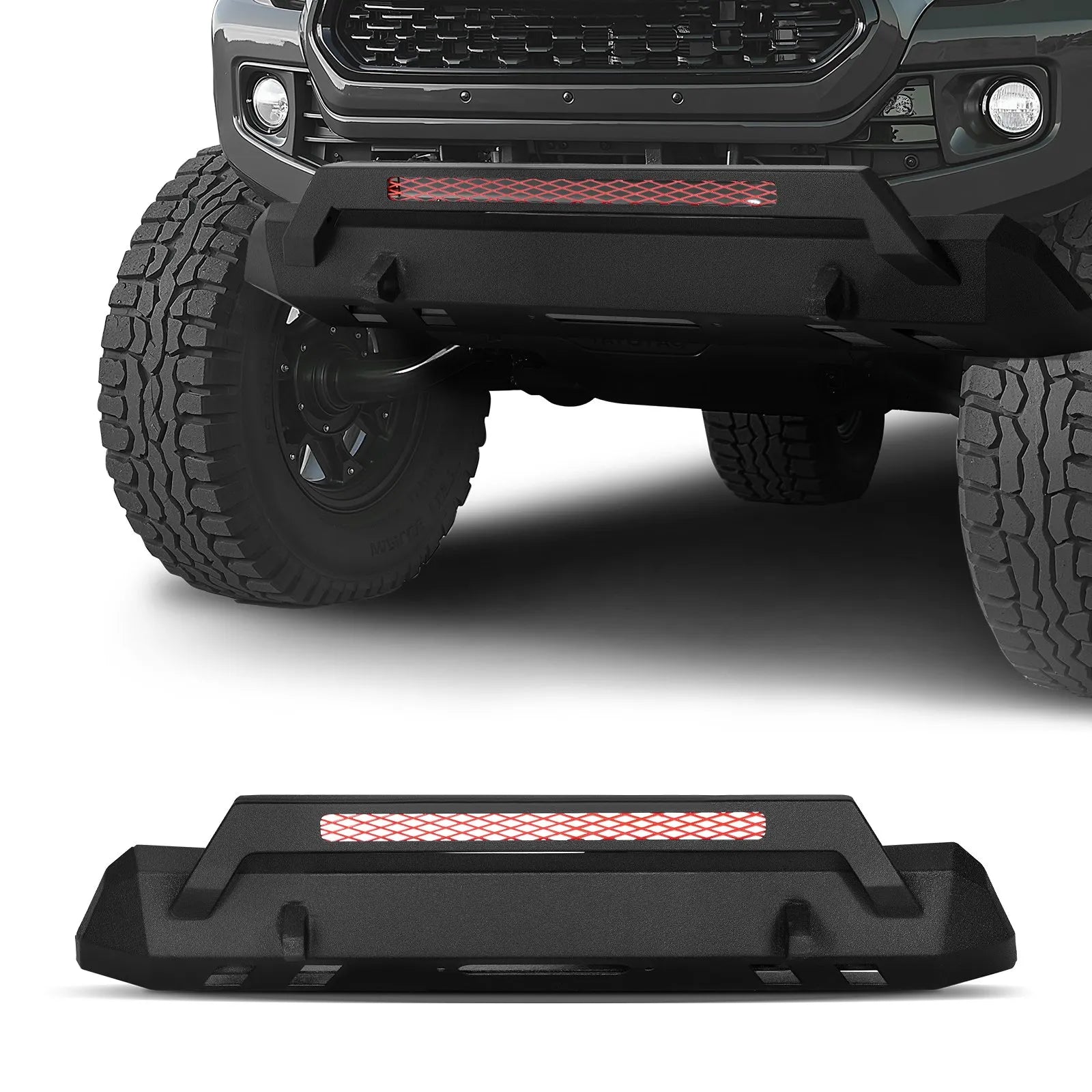 VEVOR Front Bumper Compatible with 2016-2023 Toyota Tacoma with Winch Plate