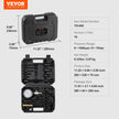 VEVOR Diesel Engine Compression Tester, 18 pcs Cylinder Pressure Test Tool Kit, with 0-1000 psi Gauge and Adapters, Diesel Injector Tester Check Cylinders in Diesel Trucks, Tractors, Equipment