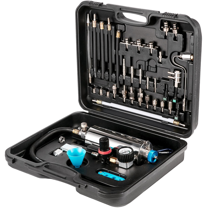 VEVOR Auto Non-Dismantle Fuel System Injector Cleaner, for Petrol EFI Throttle, Cleaning Kits for the Power Supply, Excellent Valves, Tester Supply System, 0-140 PSI