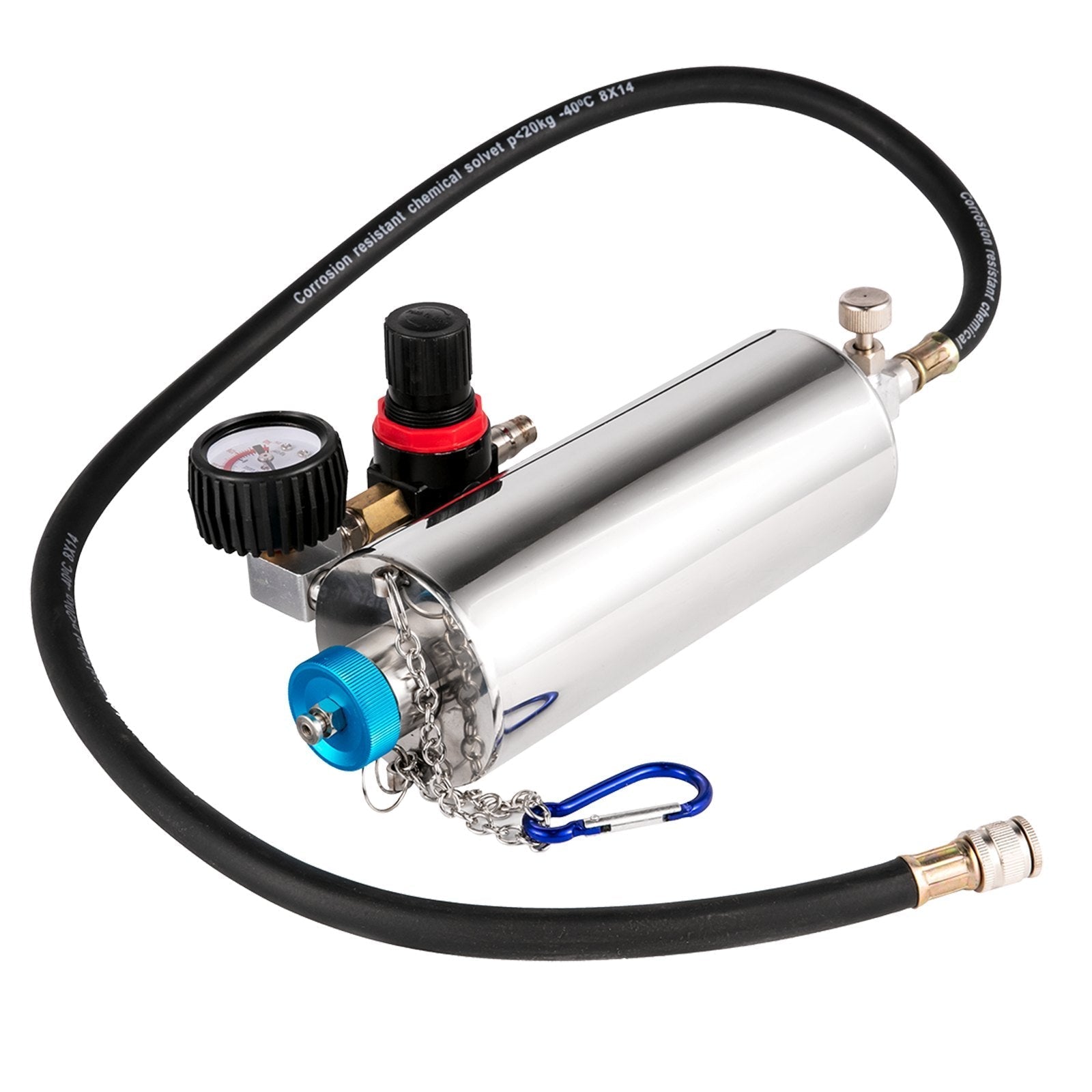VEVOR Auto Non-Dismantle Fuel System Injector Cleaner, for Petrol EFI Throttle, Cleaning Kits for the Power Supply, Excellent Valves, Tester Supply System, 0-140 PSI