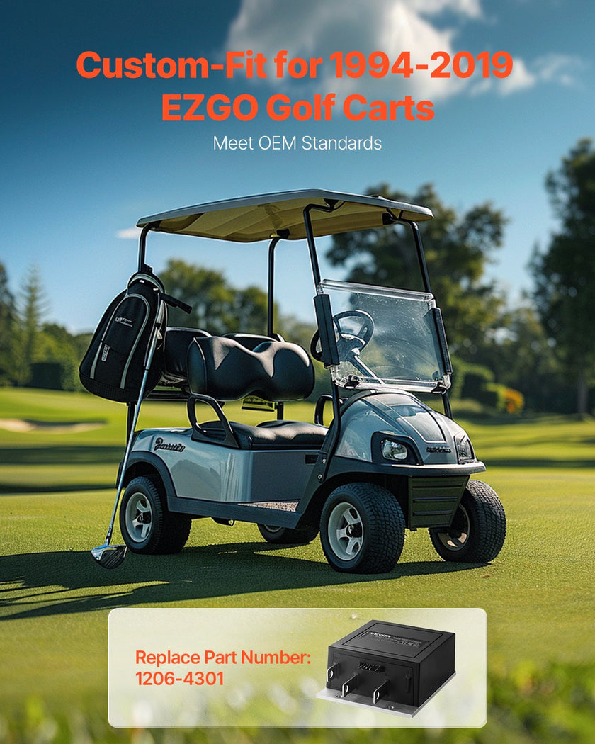 VEVOR Golf Cart Controller 36V 350A Speed Controller for EZGO 1206-4301 Models