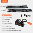 VEVOR Car Lift, 5,000 LBS Capacity Portable Car Lift, with Extended-Length Plates, 25.6