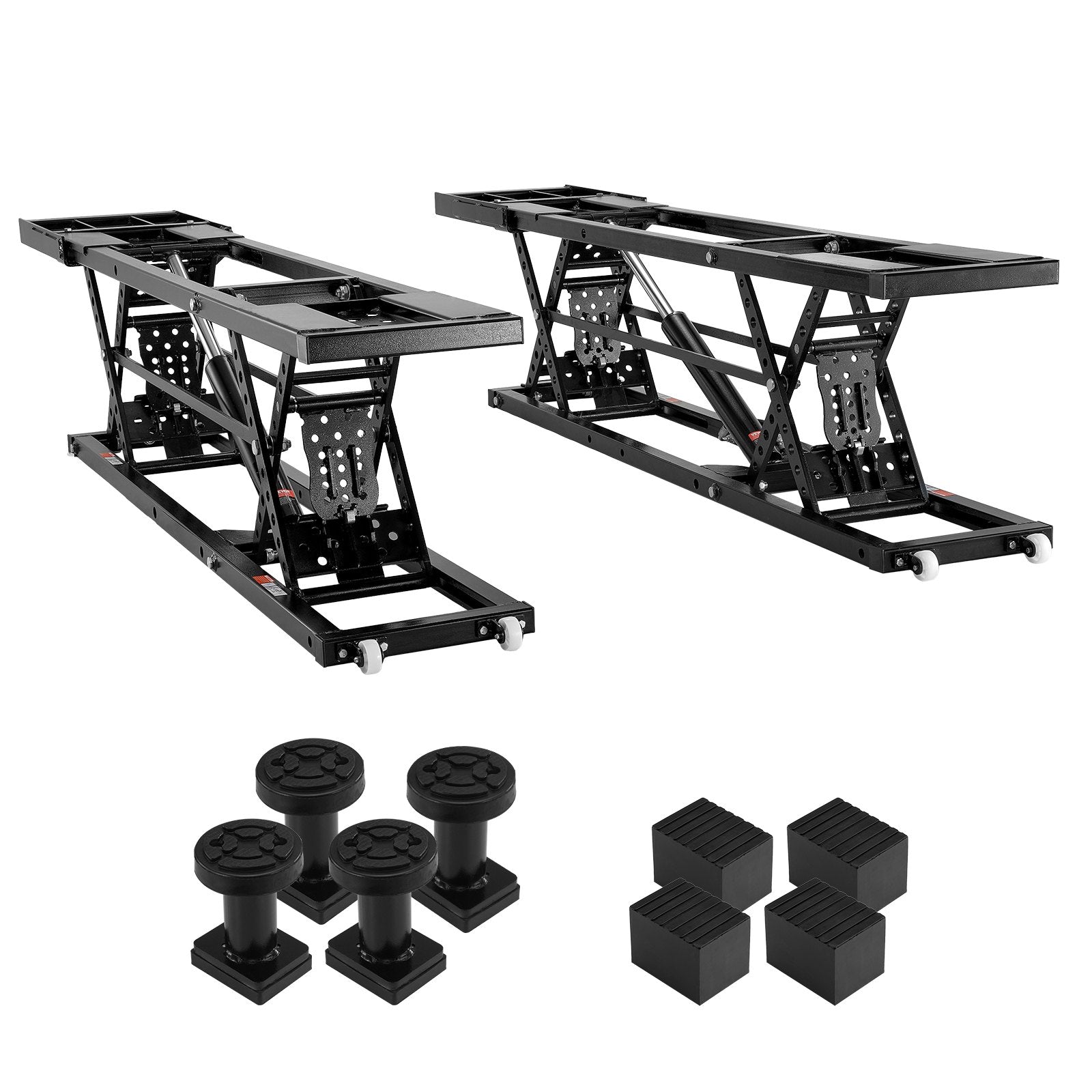 VEVOR Car Lift, 7,000 LBS Capacity Portable Car Lift, with Extended-Length Plates, 26.8