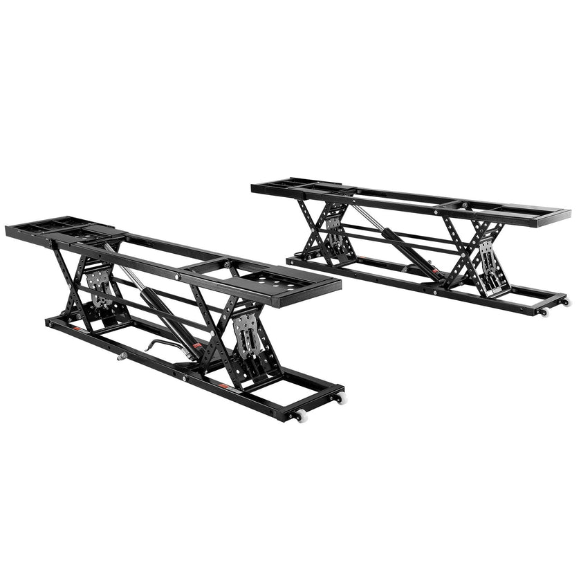 VEVOR Car Lift, 7,000 LBS Capacity Portable Car Lift, with Extended-Length Plates, 26.8