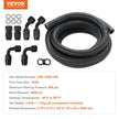 VEVOR 10AN Fuel Line Kit, 10 FT Fuel Hose Kit, 0.55