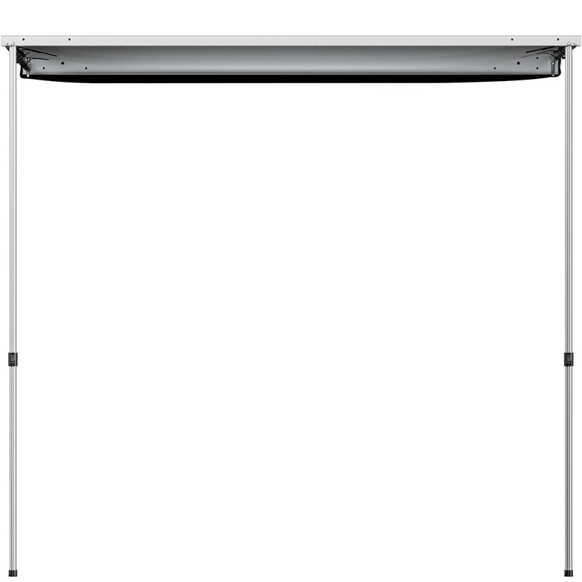 VEVOR Car Awning, 6.5'x6.5' Vehicle Awning, Pull-Out Retractable Awning Rooftop, Waterproof UV50+ Car Side Awning, Telescoping Poles Trailer Tent Shade w/Carry Bag for SUV Outdoor Camping Travel, Grey