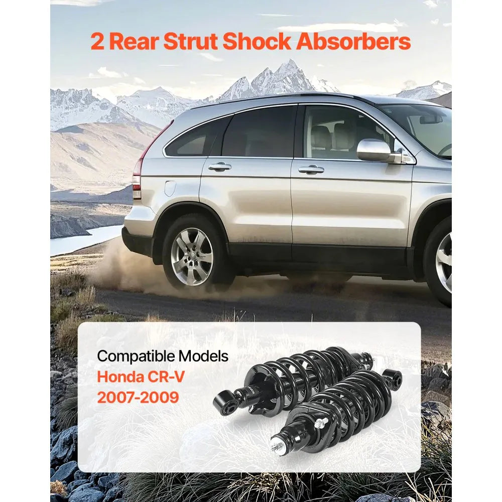VEVOR Rear Shock Absorber Strut Assembly 2Pcs Fit 2007-2009 Honda CR-V Models