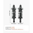 VEVOR Rear Shock Absorber Strut Assembly 2Pcs Fit 2007-2009 Honda CR-V Models