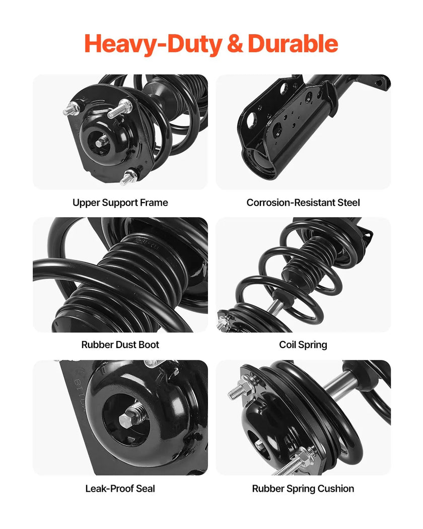 VEVOR Front Shock Absorber Strut Assembly 2Pcs Fit 2007-2012 GMC Acadia