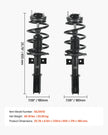 VEVOR Front Shock Absorber Strut Assembly 2Pcs Fit 2007-2012 GMC Acadia