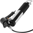 VEVOR Air Operated Grease Gun, 6000PSI, 14 OZ/400 CC Capacity Heavy Duty Pneumatic Grease Gun, with 18.5 Inch Flexible Hose, 1 Black Flat Coupler Pointed Coupler Bent Metal Pipe Locking Clamp Coupler