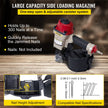 VEVOR Roofing Nail Gun CN55, Professional Coil Nailer from 1-Inch up to 2-1/4-Inch, Siding Nailer with Adjustable PC Magazine Coil Siding Nailer 15 Degree for Driving Roofing Nails Fast and Hard
