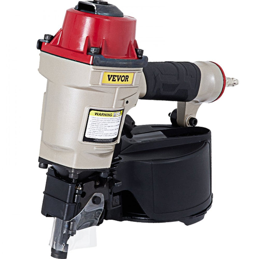 VEVOR Roofing Nail Gun CN55, Professional Coil Nailer from 1-Inch up to 2-1/4-Inch, Siding Nailer with Adjustable PC Magazine Coil Siding Nailer 15 Degree for Driving Roofing Nails Fast and Hard