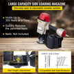 VEVOR Roofing Nail Gun CN70, Professional Coil Nailer from 1-3/4-Inch up to 2-3/4-Inch, Siding Nailer with Adjustable PC Magazine Coil Siding Nailer 15 Degree for Driving Roofing Nails Fast and Hard