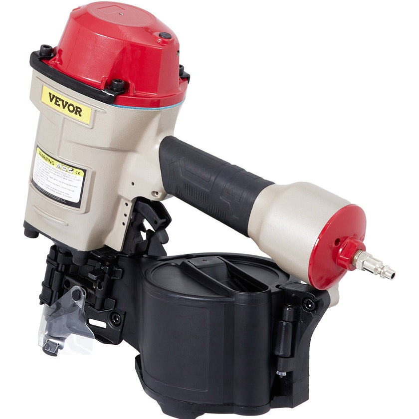 VEVOR Roofing Nail Gun CN70, Professional Coil Nailer from 1-3/4-Inch up to 2-3/4-Inch, Siding Nailer with Adjustable PC Magazine Coil Siding Nailer 15 Degree for Driving Roofing Nails Fast and Hard