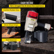 VEVOR Roofing Nail Gun CN80, Professional Coil Nailer from 2-Inch up to 3-1/4-Inch, Siding Nailer with Adjustable PC Magazine Coil Siding Nailer 15 Degree for Driving Roofing Nails Fast and Hard