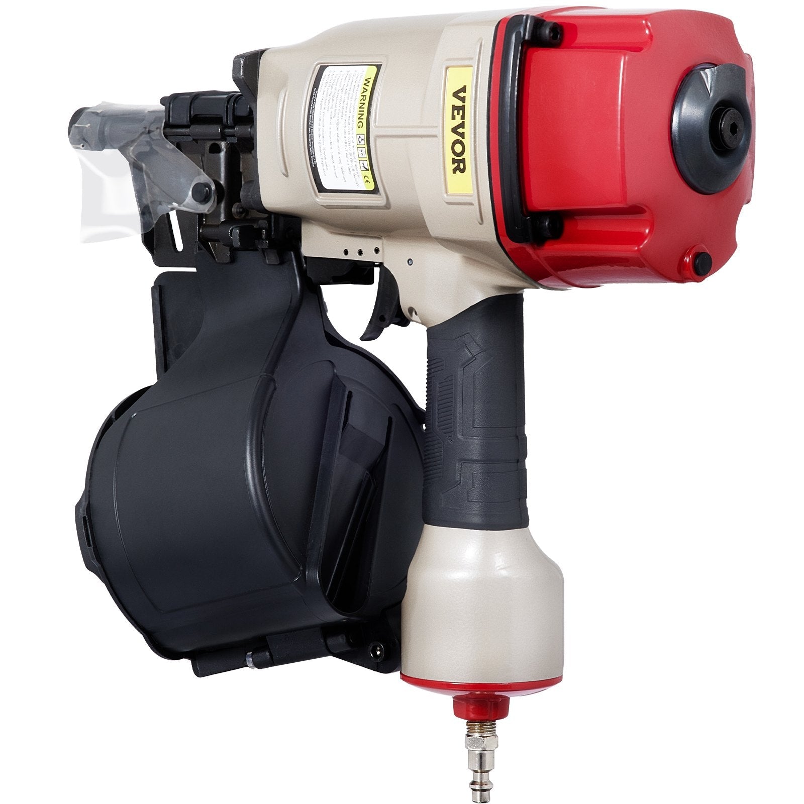 VEVOR Roofing Nail Gun CN80, Professional Coil Nailer from 2-Inch up to 3-1/4-Inch, Siding Nailer with Adjustable PC Magazine Coil Siding Nailer 15 Degree for Driving Roofing Nails Fast and Hard