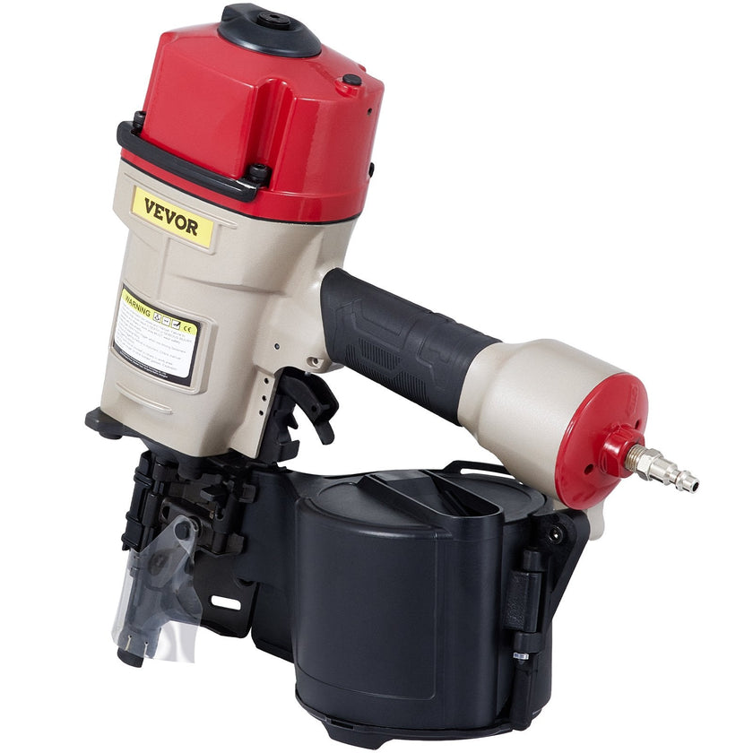 VEVOR Roofing Nail Gun CN80, Professional Coil Nailer from 2-Inch up to 3-1/4-Inch, Siding Nailer with Adjustable PC Magazine Coil Siding Nailer 15 Degree for Driving Roofing Nails Fast and Hard