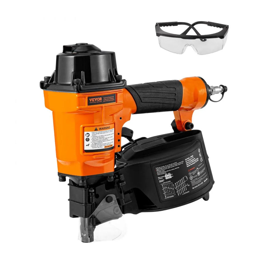 VEVOR MCN55 Coil Siding Nailer 1 inch to 2-1/4-inch 15 Degree Pneumatic Nail Gun
