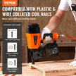 VEVOR CN65 Coil Siding Nailer 1-1/4
