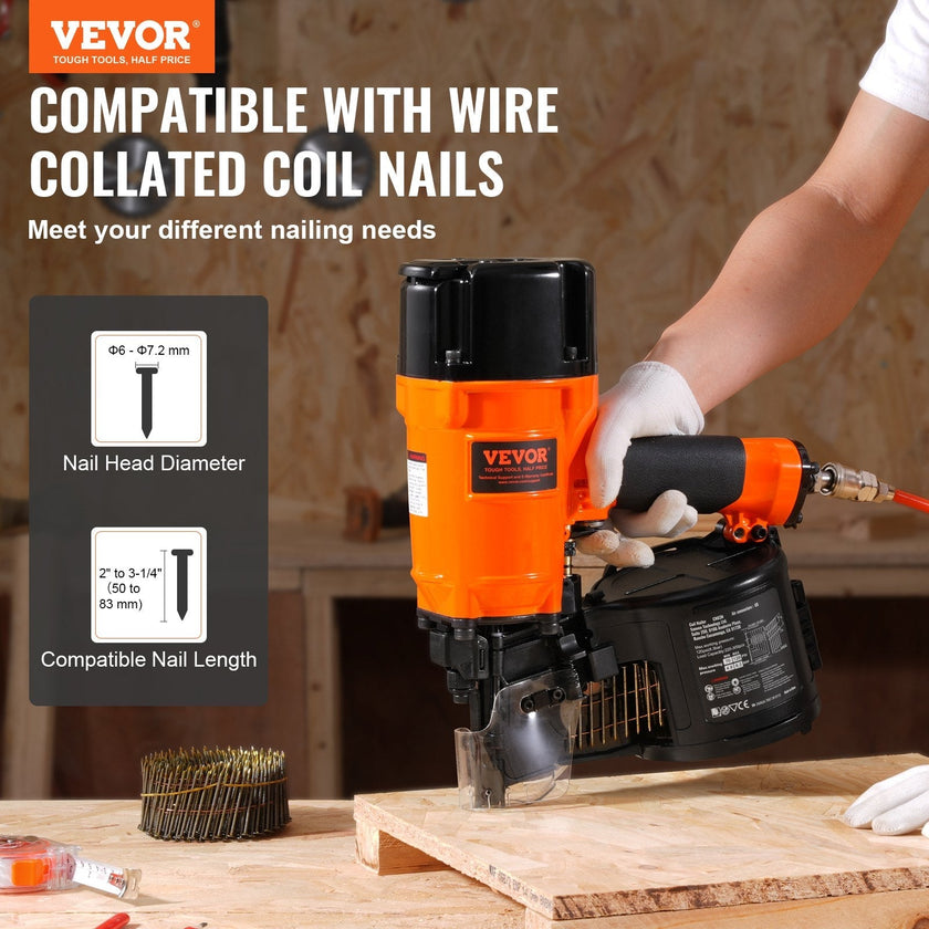 VEVOR CN83N Coil Siding Nailer 2