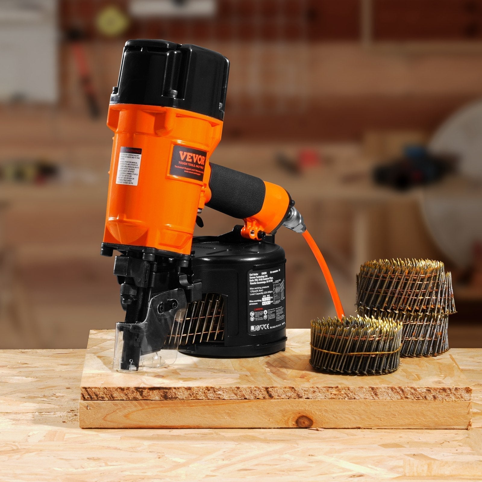 VEVOR CN83N Coil Siding Nailer 2
