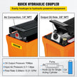 Hydraulic foot pump Hydraulic pump 700bar Air foot pump with hose
