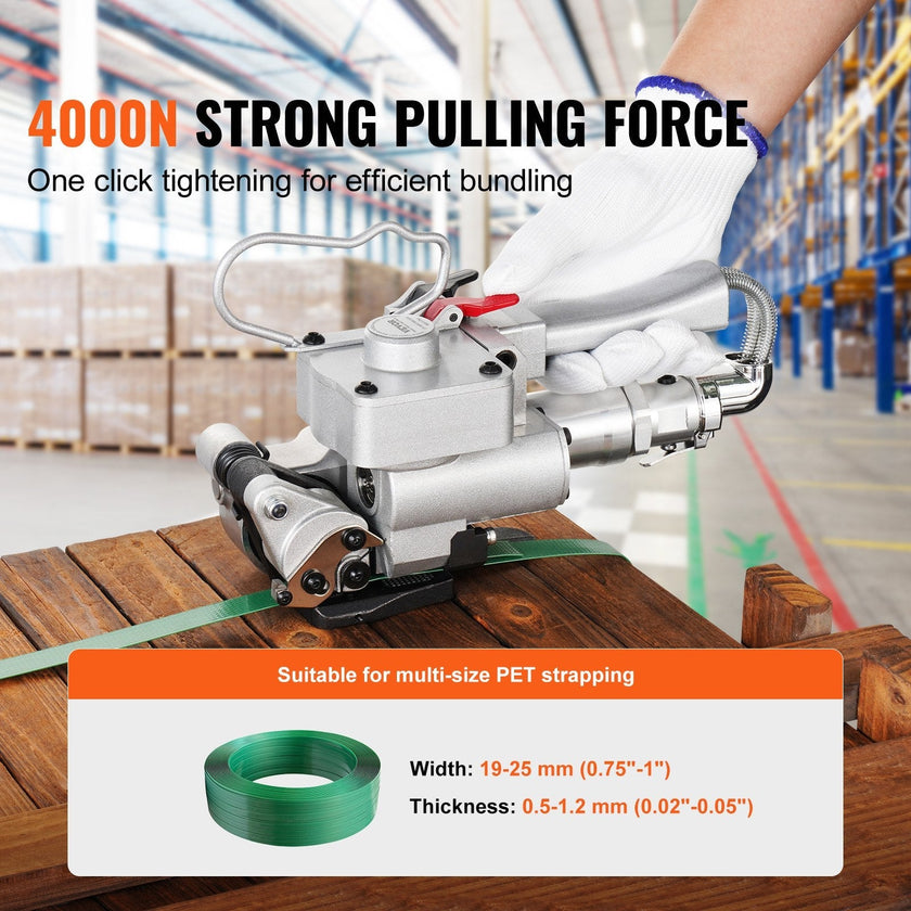 VEVOR Pneumatic Strapping Tool Hand Held Strapping Machine for 3/4
