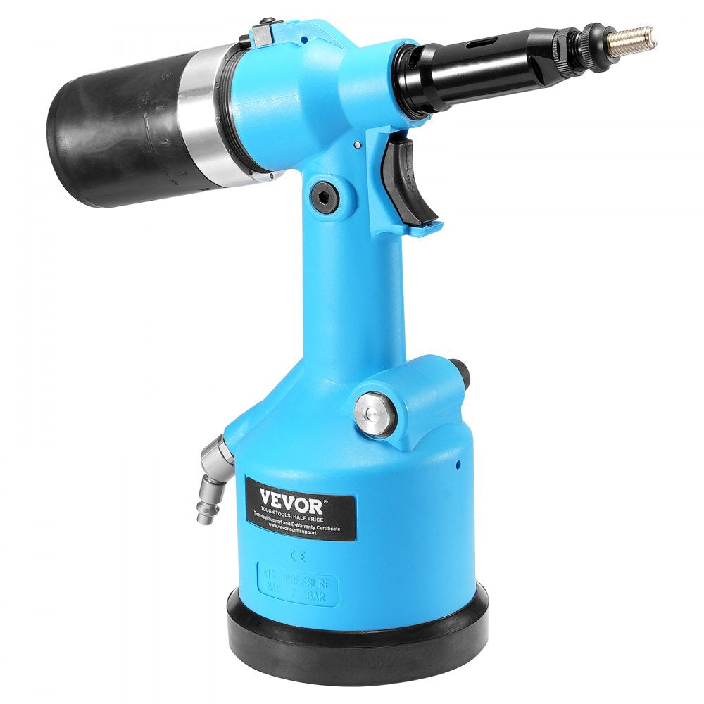 VEVOR Pneumatic Air Riveter Heavy Duty Rivet Gun Tool Kit 13 Size Nose Pieces