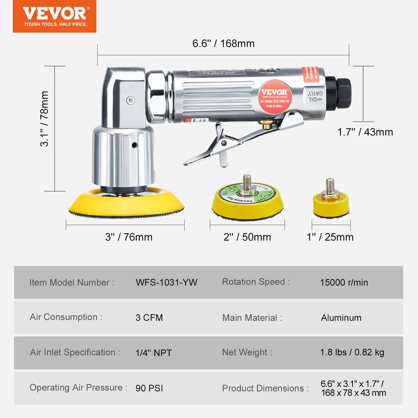 VEVOR Mini Air Sander, 1