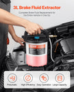 VEVOR 3L Brake Fluid Extractor Brake Bleeder Kit with 13 Hose Connectors