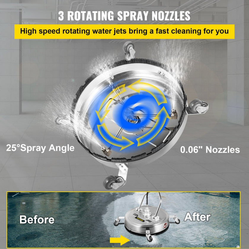 Surface
Cleaner Pressure Flat Surface Cleaning 24 Inch Flat Surface Cleaner