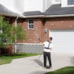 VEVOR Telescoping Pressure Washer Wand, 18ft Length Adjustable Power Washer Extension Wand, 4000PSI 9GPM Power Cleaning Tools w/ Strap Belt, 5 Nozzle Tips, 3/8'' & 1/4'' Quick Connectors, Silver/Black