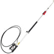 VEVOR Telescoping Pressure Washer Wand, 20 ft 5-Section Length Adjustable, Max. 4000 PSI Pressure, Fit for 3/8'' Quick Connection w/ Extension Wand, 5 Spray Nozzles, Belt, for Roof, Fence, Gutter