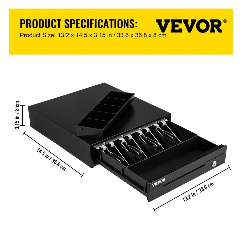 VEVOR Cash Register Drawer, 13