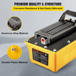 VEVOR Air Hydraulic Pump, 10,000 PSI Hydraulic Foot Pump, 1/2 Gal Reservoir Foot Operated Air/Hydraulic Pump, with Hose and Spray Gun for Heavy Machinery Rigging, Auto Repair, Auto Body Frame Machines