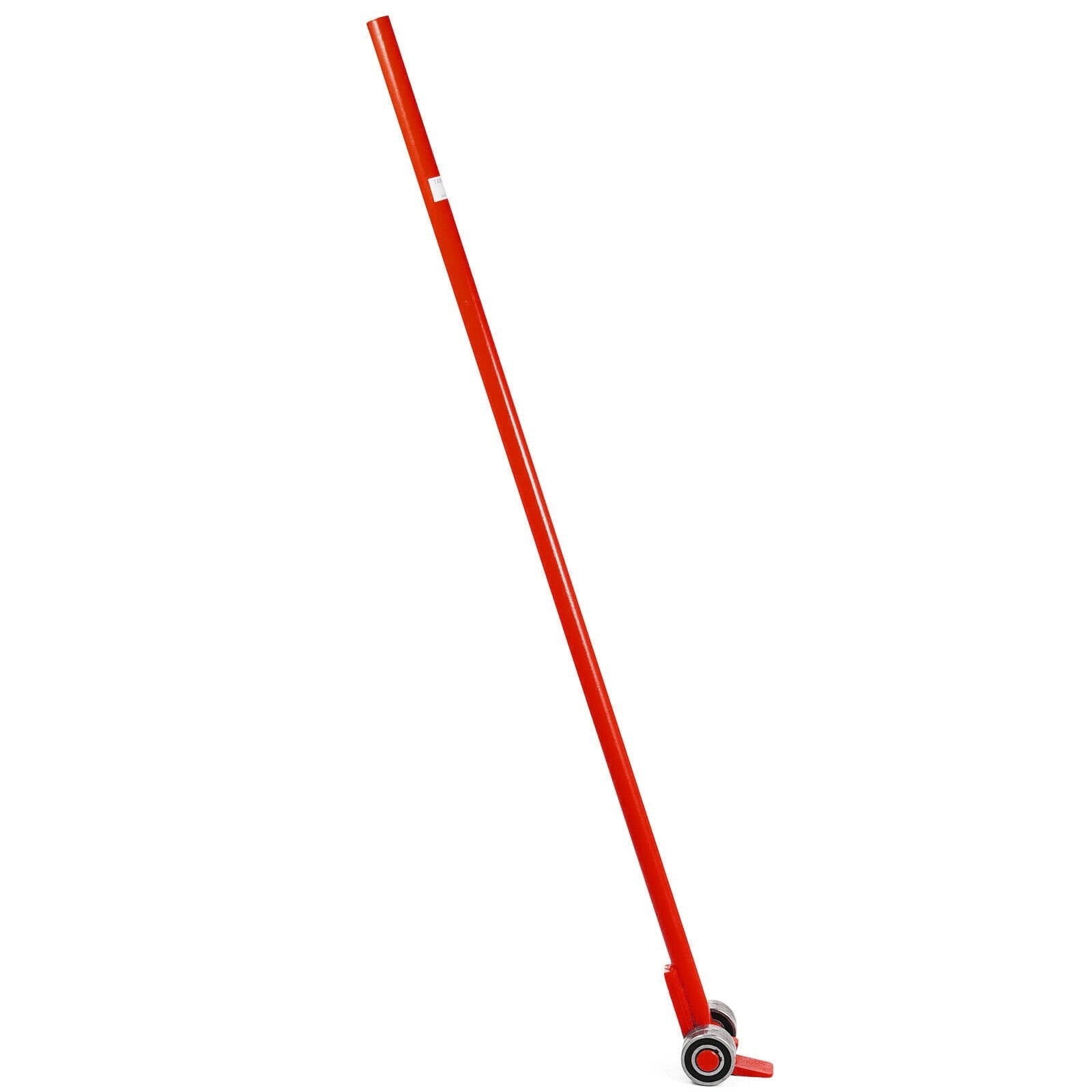 3t Pry Lever Bar 6600lbs Capacity Steel Pry Lever Bar W/wheels 5' Length Handle