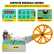 VEVOR Automatic Hot and Cold Tape Cutting Machine 440W 350°C Zipper Braided Tape Ribbon Cutter 100mm Metal Strip Precise Digital Belt Cutter for Nylon Plastic