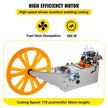 VEVOR Automatic Hot and Cold Tape Cutting Machine 440W 350°C Zipper Braided Tape Ribbon Cutter 100mm Metal Strip Precise Digital Belt Cutter for Nylon Plastic